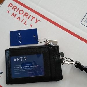 Apt.9 Classic RFID-Blocking Lanyard Wallet